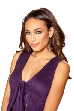 Roma Costume Hippie Peace Sign Earrings