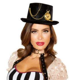 Roma Costume Top Hat With Pocket Watch