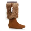 Ellie Shoes Faux Suede Boot With Faux Fur Cuff 2 Ellie Shoes Faux Suede Boot With Faux Fur Cuff