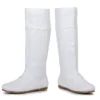 Ellie Shoes White Flat Knee High Boot 2 Ellie Shoes White Flat Knee High Boot