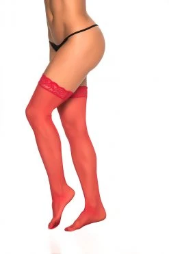 Espiral Hosiery Sheer Thigh Highs Stockings With Lace Top