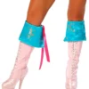 Roma Costume Turquoise Pirate Boot Cuffs ACCESORIES