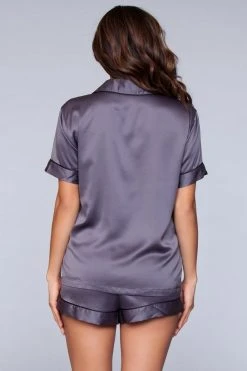 Be Wicked SLEEPWEAR Janelle Sleep Set Gray