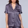 Be Wicked SLEEPWEAR Janelle Sleep Set Gray