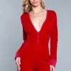 Be Wicked Casey Romper Red SLEEPWEAR
