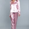 Be Wicked Tessa Satin Set Rose