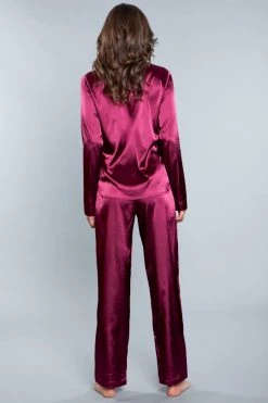 Be Wicked Tessa Satin Set White SLEEPWEAR