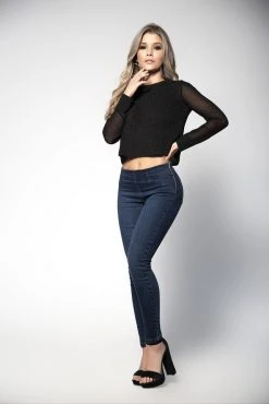 Espiral CLOTHING Butt Lifting Jeans With Side Zipper