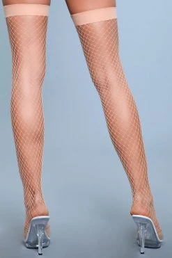 Be Wicked Hosiery Catch Me If You Can Thigh Highs Nude