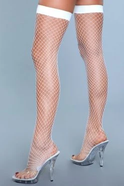 Be Wicked Catch Me If You Can Thigh Highs White