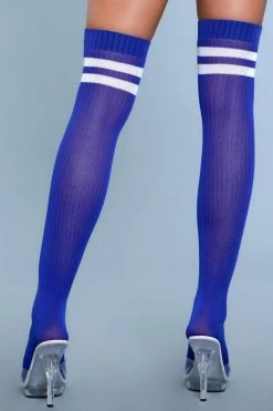 Be Wicked Going Pro Thigh Highs Blue