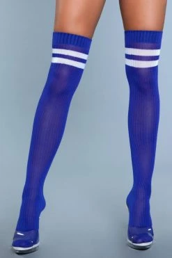 Be Wicked Going Pro Thigh Highs Blue