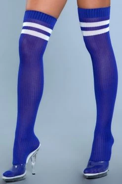 Be Wicked Going Pro Thigh Highs Blue