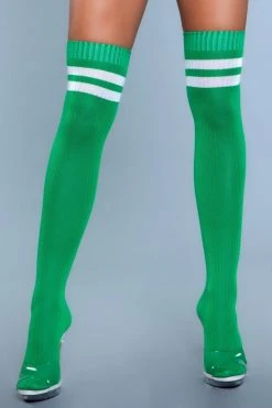 Be Wicked Going Pro Thigh Highs Green