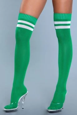 Be Wicked Going Pro Thigh Highs Green