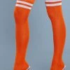 Be Wicked Hosiery Going Pro Thigh Highs Orange