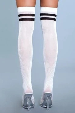 Be Wicked Going Pro Thigh Highs White