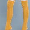 Be Wicked Hosiery Going Pro Thigh Highs Yellow