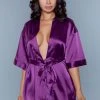 Be Wicked Getting Ready Robe Burgundy