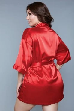 Be Wicked Home Alone Robe Red LINGERIE