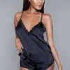Be Wicked Luna Cami And Short Set Black 2 Be Wicked Luna Cami And Short Set Black