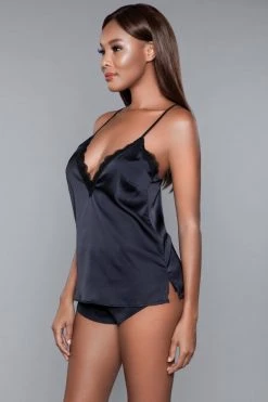 Be Wicked Luna Cami And Short Set Black
