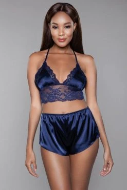 Be Wicked Liliana Cami And Short Set Navy