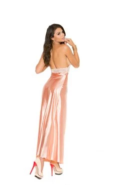 Elegant Moments SLEEPWEAR Peach Gown