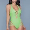Be Wicked Amaya One Piece Swimsuit Lime