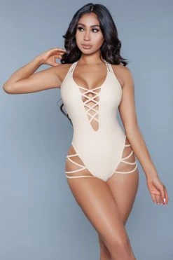 Be Wicked SWIMWEAR Amaya One Piece Swimsuit Nude
