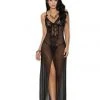 Elegant Moments Black Gown SLEEPWEAR