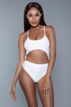 Be Wicked Alina One Piece Swimsuit White
