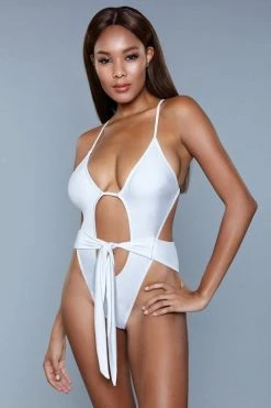 Be Wicked Trinity One Piece Swimsuit White