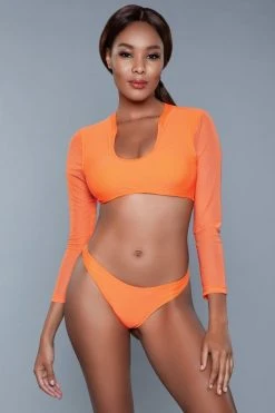 Be Wicked Cardi 2 Piece Swimsuit Orange