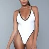Be Wicked Payton One Piece Swimsuit White SWIMWEAR