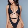 Be Wicked Makayla One Piece Swimsuit Black SWIMWEAR