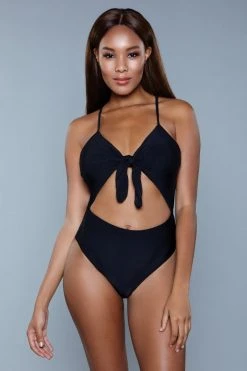 Be Wicked SWIMWEAR Delaney One Piece Swimsuit Black