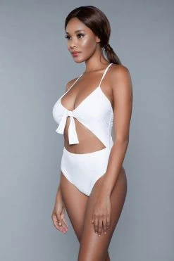 Be Wicked SWIMWEAR Delaney One Piece Swimsuit White