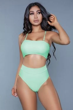 Be Wicked Chanity Swimsuit Neon Green