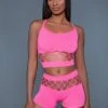 Be Wicked Pink Palmer Short And Top Set
