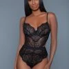Be Wicked Bettany Black Bodysuit