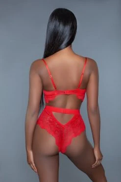 Be Wicked LINGERIE Bettany Red Bodysuit