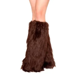 Roma Costume Faux Fur Leg Warmers ACCESORIES