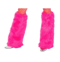 Roma Costume Faux Fur Leg Warmers ACCESORIES