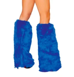 Roma Costume Faux Fur Leg Warmers ACCESORIES