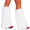 Roma Costume Faux Fur Leg Warmers ACCESORIES