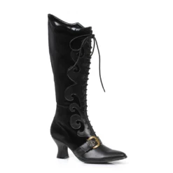 Ellie Shoes Victorian Boot With Lace Up