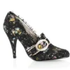 Ellie Shoes 4.5 Decorative Fabric Pump With Rhinestones