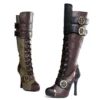 Ellie Shoes Knee High Steampunk Boot With Laces