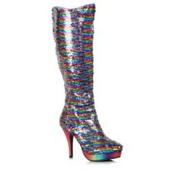 Ellie Shoes Mermaid Flip Sequins Boot